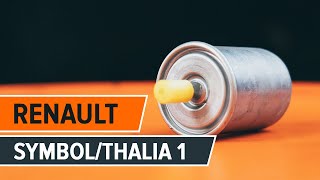 Skifte Drivstoffilter RENAULT SYMBOL / THALIA: verkstedhåndbok