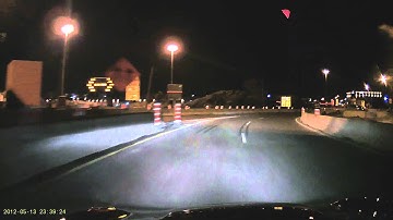 Blackvue dr400g-hd dashcam night quality video sample 1080p