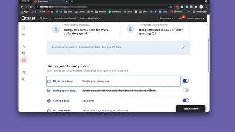 Adding double points on Toast Loyalty