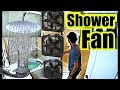 Shower fan 10 hours shower sounds  box fan noise  shower noise