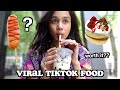 i tried TIKTOK'S VIRAL FOOD RECOMMENDATIONS - worth it?? | clickfortaz