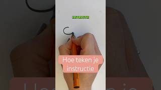 Hoe teken je instructie #tekenen #drawing #tutorial #instructie #teaching