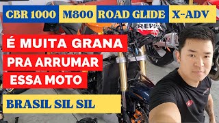 MOTOS DA SEMANA | CBR 1000 BATIDA ORÇAMENTO | M800 | Road Glide | X-ADV