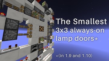 Tutorial: The Smallest 3x3 Always-On Lamp Door [1.9, 1.10]