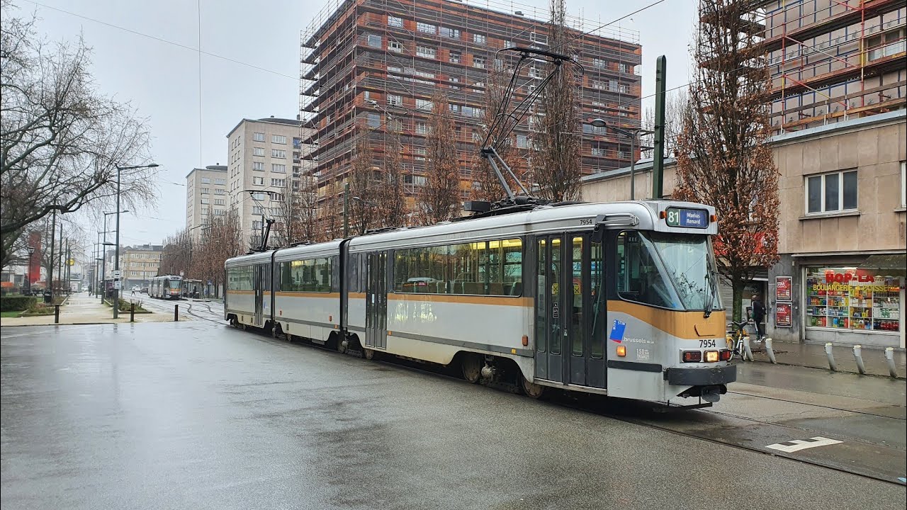 🇧🇪🚊8️⃣1️⃣ Cab Ride  STIB-Brussels - Line 81 Marius Renard to Montgomery. Recorded end of March 2024