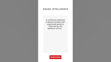What is Swarm Intelligence #Shorts
