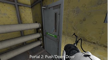 Portal 2 - Hammer tutorial: Creating a push open door