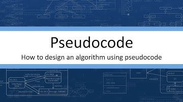 Pseudocode - How do design an algorithm using pseudocode