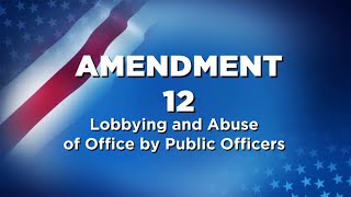 Vote 2018: Here is what Amendment 12 is about