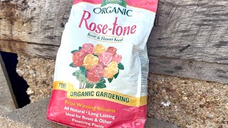 Espoma Organic Rose-Tone 4-3-2 Organic Fertilizer for All Types of Roses and Other Flowering Plants.