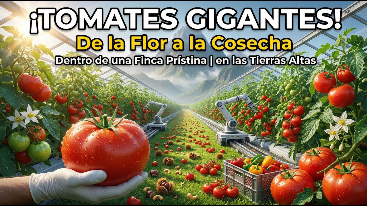 Dentro de una prístina Finca de Tomates en las Tierras Altas 🍅 | De la floración a la cosecha