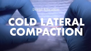 Endodontics: Cold Lateral Compaction Demonstration