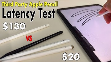 $20 Third Party Apple Pencil Latency Test | Apple Pencil Alternative | Artist Review 240FPS