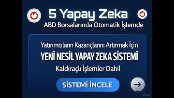 🧠🧠5 Yapay Zeka ABD Borsalarında Otomatik İşlemde 🧠🧠#borsa #trading #indikator #aitrading #aitrader