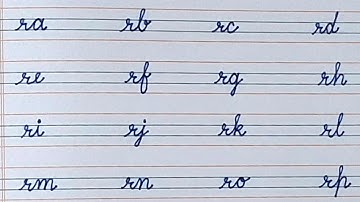 Cursive letter 