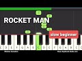Elton John  - Rocket Man (Right Hand Slow Easy Piano Tutorial)