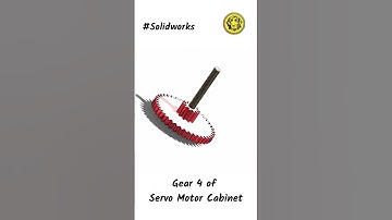 Unlock the Secrets of 3D Animation: Servo Motor Cabinet Gear 4 in Motion!  #3danimation #3dsolidwork