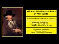 Capture de la vidéo Wilhelm Friedemann Bach (1710-1784) - Concerto For Cembalo In E Minor