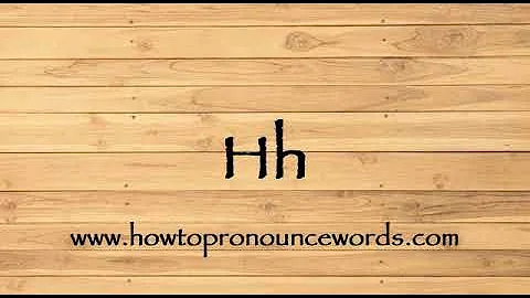 How To Pronounce Hh ? How To say Hh New Video