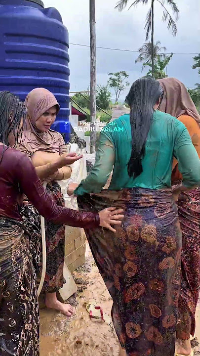 janda sama gadis habis mandi lumpur 😁 #gadisdesa #jandadesa