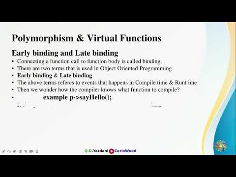 Early Binding And Late Binding in C++ | Polymorphism and Virtual functions in C++