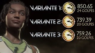 GUIA DE COMBOS DE JACQUI BRIGGS | VARIANTES COMPETITIVAS | MORTAL KOMBAT 11