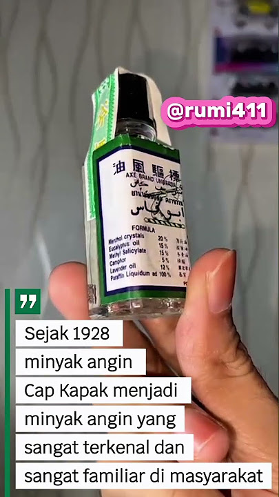 Minyak kapak #capkapak #minyakkapak #capcaplang