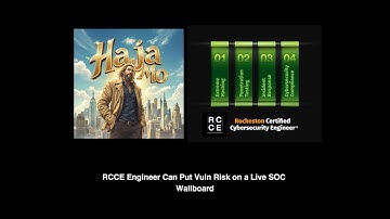RCCE Engineer Can Put Vuln Risk on a Live SOC Wallboard