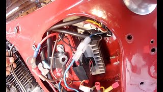 Puch 250 SG - Fitting the toolbox components of the electronic ignition