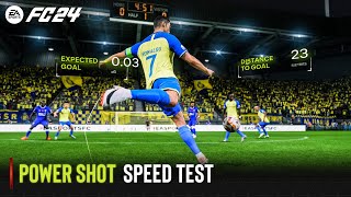 EA SPORTS FC 24 | Power Shot Speed Test
