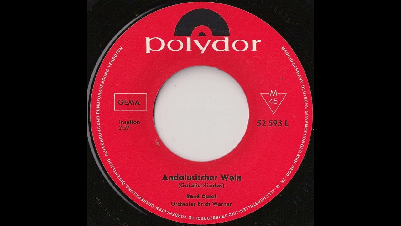 René Carol - Andalusischer wein  (1965)