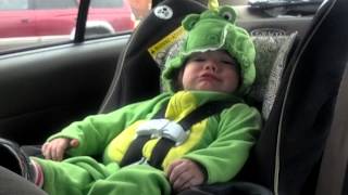 Baby Katie 17 Months Throwing Tantrum In Car