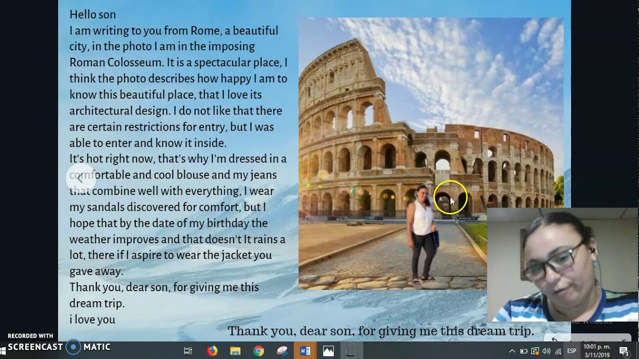 Descripcion de postal punto 3 actividad 4 Ingles A2 YouTube