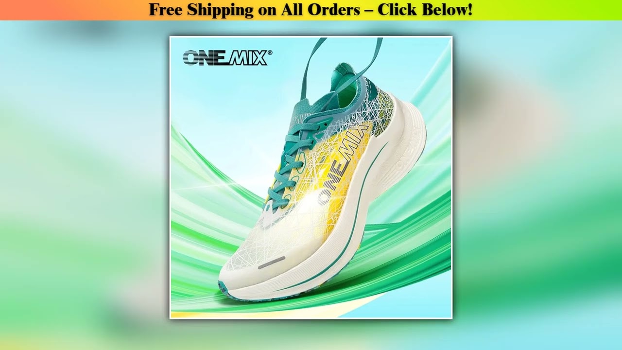 ONEMIX 2025 New Nylon Carbon Plate Marathon Running Shoe Pro Tests Stable Support For