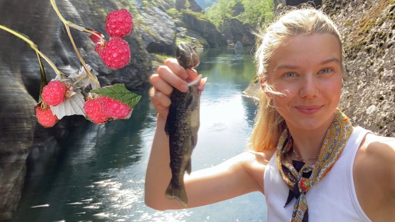 two months alone in the norwegian mountains - trout, berries, and woven baskets | bark.on.wood