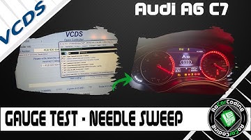 ACTIVATE GAUGE TEST - NEEDLE SWEEP | AUDI A6 C7 | VCDS CODING