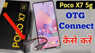 Poco x7 5g me OTG kaise connect kare / How to connect otg in Poco x7 5g