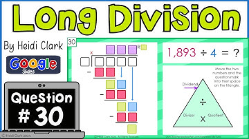 How to do Long Division with Remainders - Video Lesson 1,893/4, Question 30