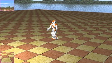NAO walking gait in Webots simulator