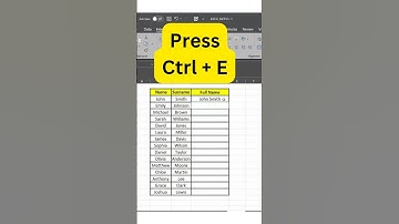 "Excel Flash Fill Trick in Seconds! 😲 | Excel Tips #shorts".