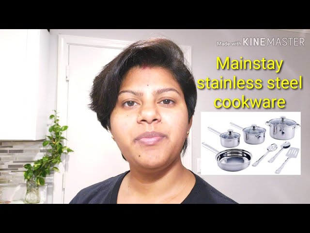 Mainstays Stainless Steel 10-Piece Cookware Set