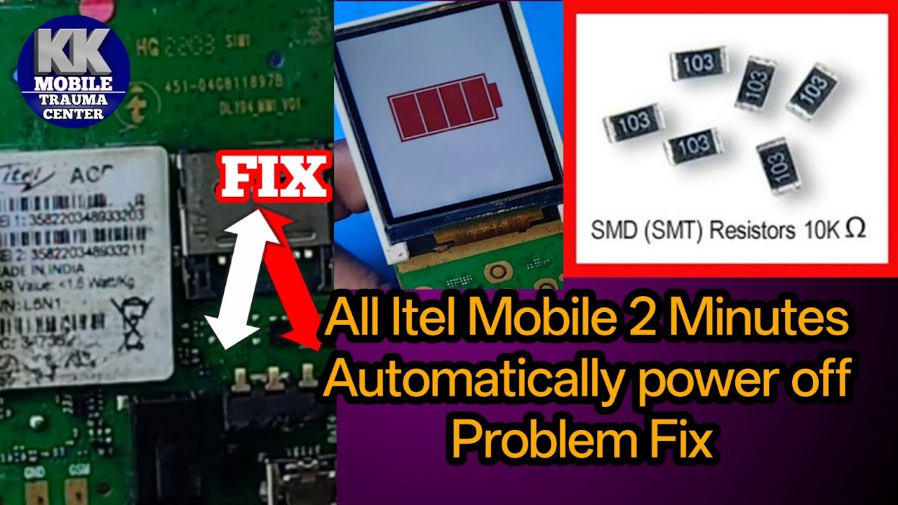 Itel ace  2 minute automatic switch off | itel keypad mobile Charging stop | Error |  Problem solve