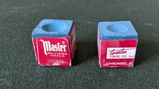 Master chalk in use by amateurMaster Billiard/Pool Cue Chalk Box, 12 Cubes