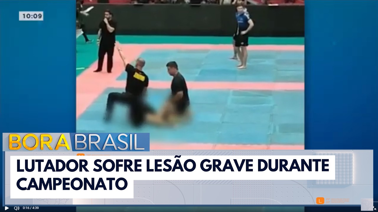 Lutador sofre lesão grave durante campeonato de jiu-jitsu no paraná | Bora Brasil