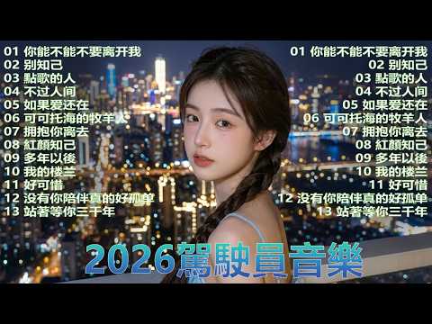 【2026駕駛員音樂】精選優質舒緩中文歌曲，🎧 深夜專用｜一放下去就回不來的高質感 Chill 歌單【放鬆音樂】｜Drive Chill Night Mood relax