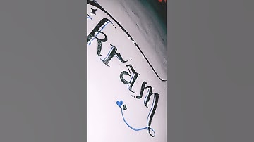 vikram name in stylish font.. calligraphy writing..in normal pen