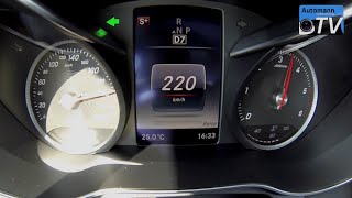 2015 Mercedes C220 T-Modell (170hp) - 0-222 km/h acceleration (1080p) Resimi