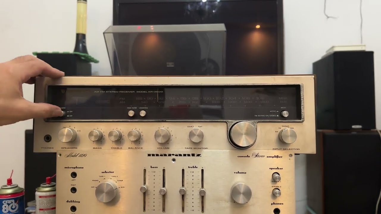 Ampli Stéréo Vintage Kenwood KR-3600 – 22W/canal – FM/AM – 1976-77 – Fonctionne