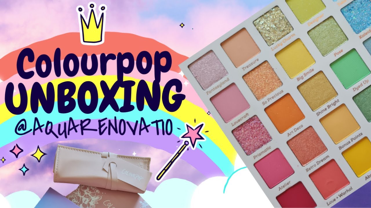 COLOURPOP Fade Into Hue Palette + Eyeliners UNBOXING, Swatches & Review | 