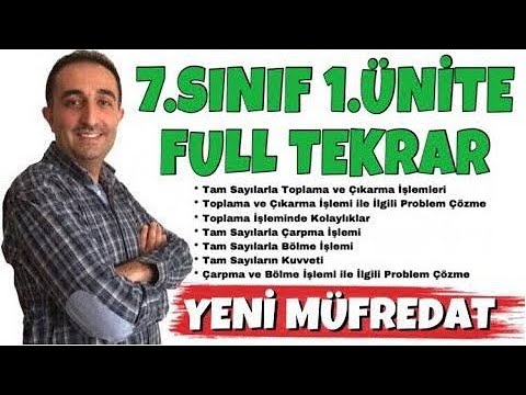 7. SINIF MATEMATİK 1. ÜNİTE FULL TEKRAR | TAM SAYILARLA İŞLEMLER KONU ANLATIMI